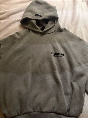 Gray essentials hoodie
